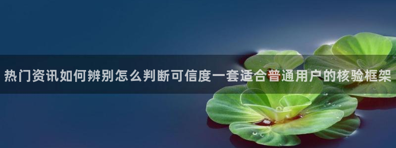 黑料爆料今日新闻：热门资讯如何辨别怎么判断可信度一套适合普通用户的核验框架